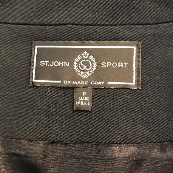 💖HOST PICK💖St. John Sport Black Trench Coat NWOT - Picture 4 of 5